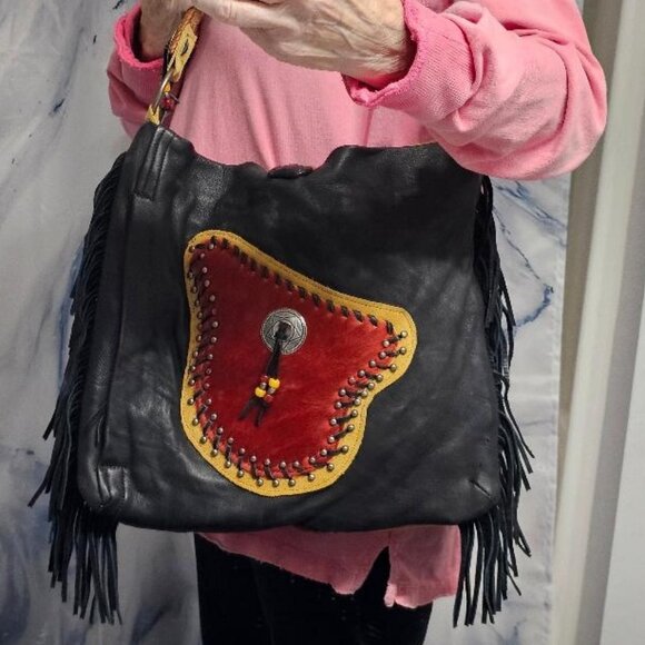 Custom designer Southwestern handbag leather wool conceal Double J Originals - Picture 2 of 16